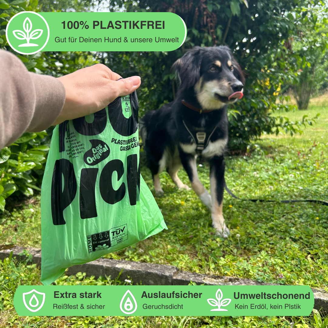 PooPick Bag - Plastikfreie Kotbeutel auf Rollen