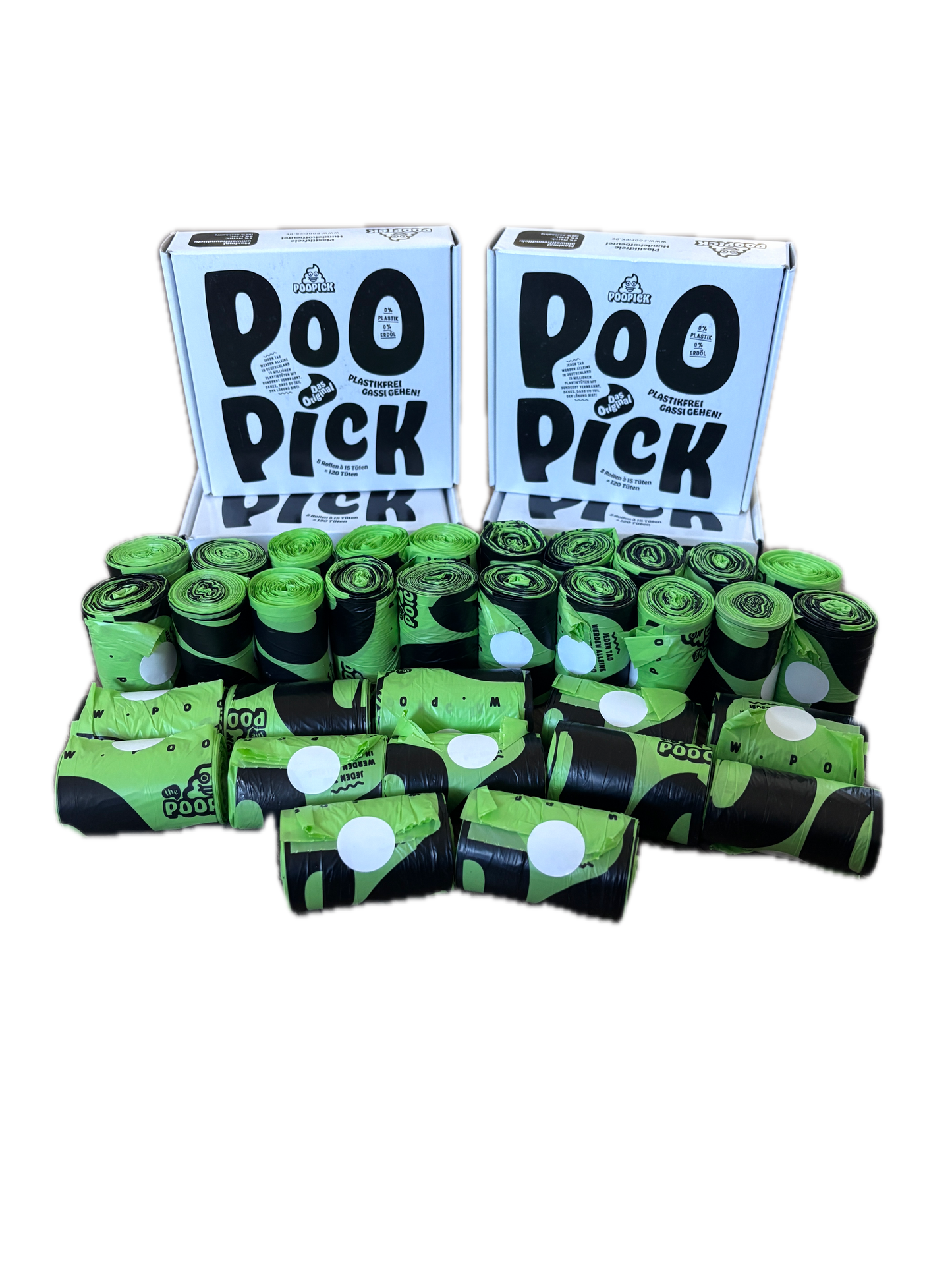 PooPick Vorratspaket "S" (600 Beutel) + Gratis Kotbeutel Halter