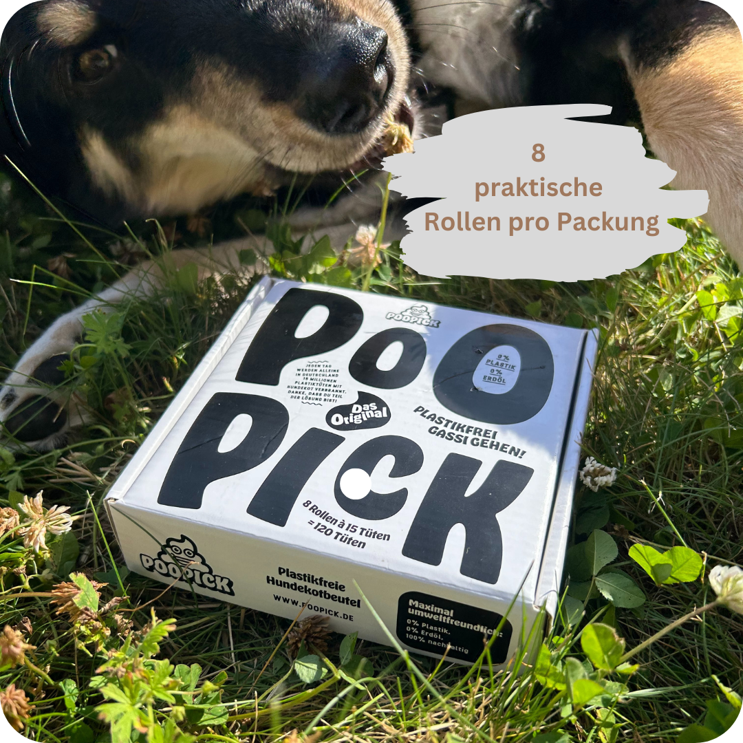 Umweltfreundliche Kotbeutel auf Rollen - PooPick